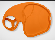 Orange  Eat Neat Party Plate
