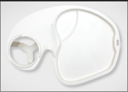 White Eat Neat Party Plate